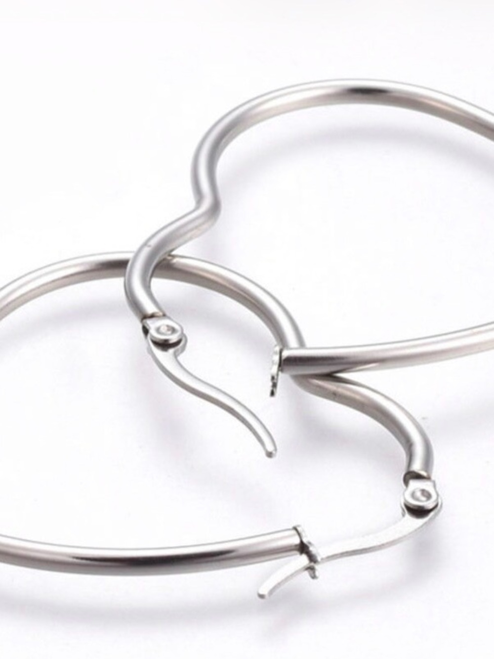Stainless Heart Earrings